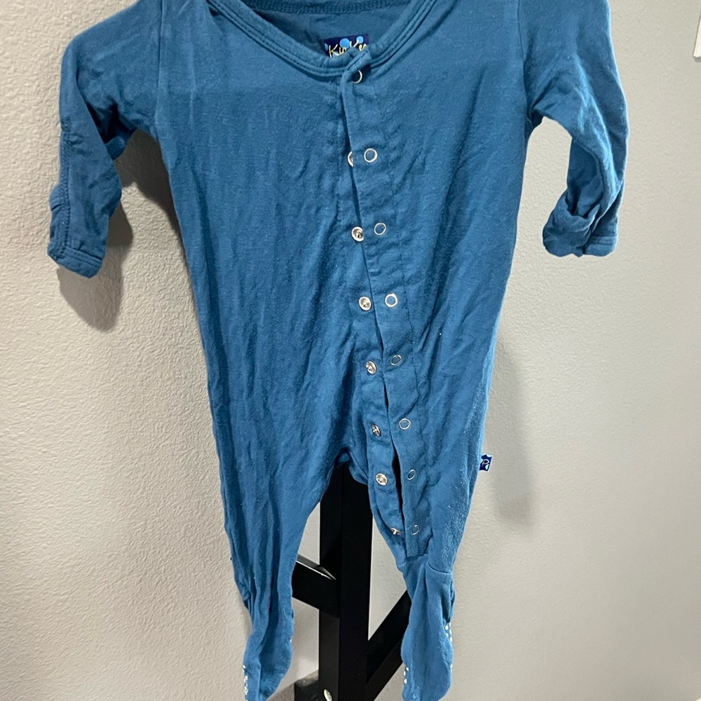 Kickee Pants Blue Footies